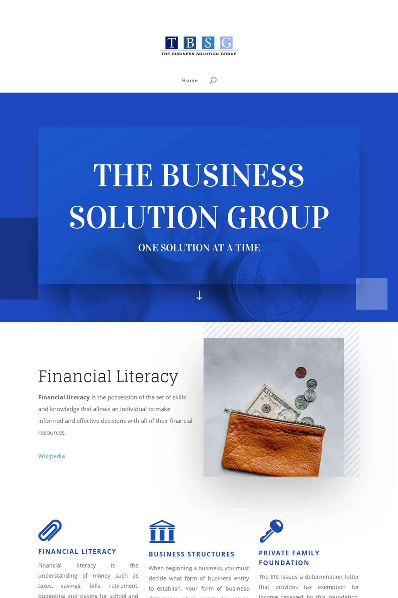 Client website — TBSG